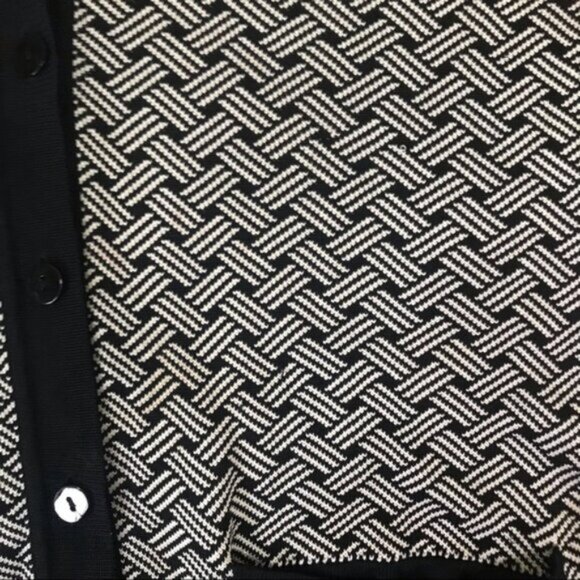 Dana Bachman Vintage Silk Knit Cardigan Sweater Jacket Pockets Buttons Preppy M - Picture 12 of 16